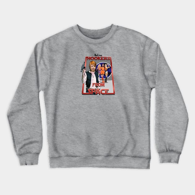 SLBBL-2018 Hookers from Space Crewneck Sweatshirt by SundayLazyboyballers